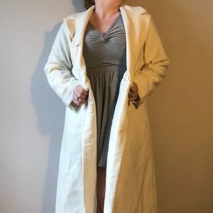 Winter white/cream wool coat  - wedding perfect!